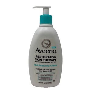 Aveeno Restorative Skin Therapy Oat Repairing Cream Body Lotion 12 oz Original